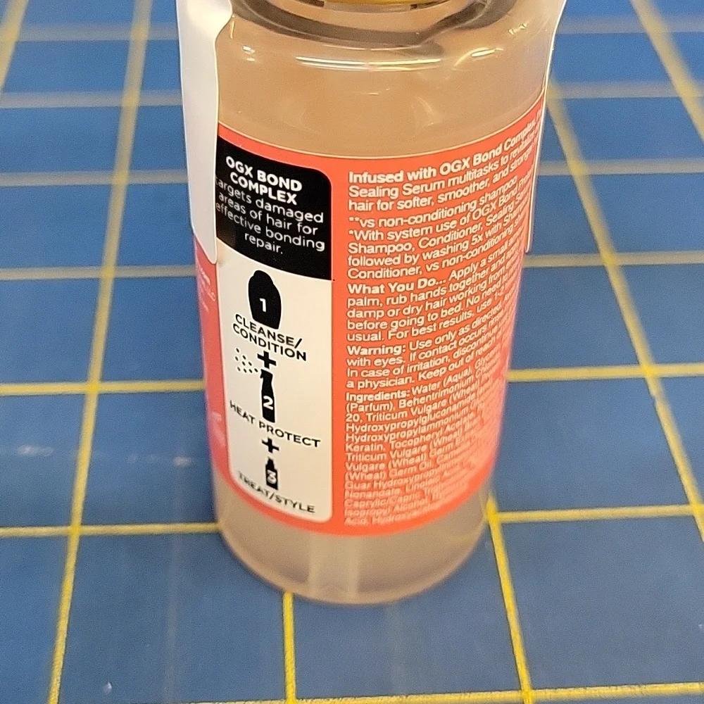 OGX Bond Protein Repair Sealing Serum 50ml New Pump Bottle
